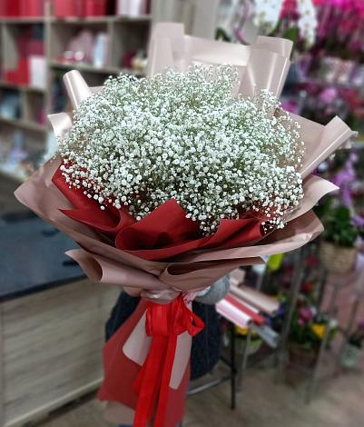 Букет цветов из: Гипсофила в Грибки