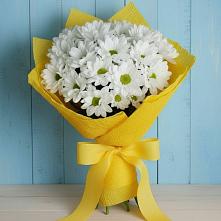 Букет Застенчивые лепестки в Грибки Букет цветов из: Хризантемы в Грибки