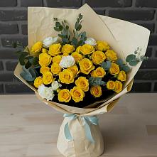 Букет цветов из:  Розы в Грибки