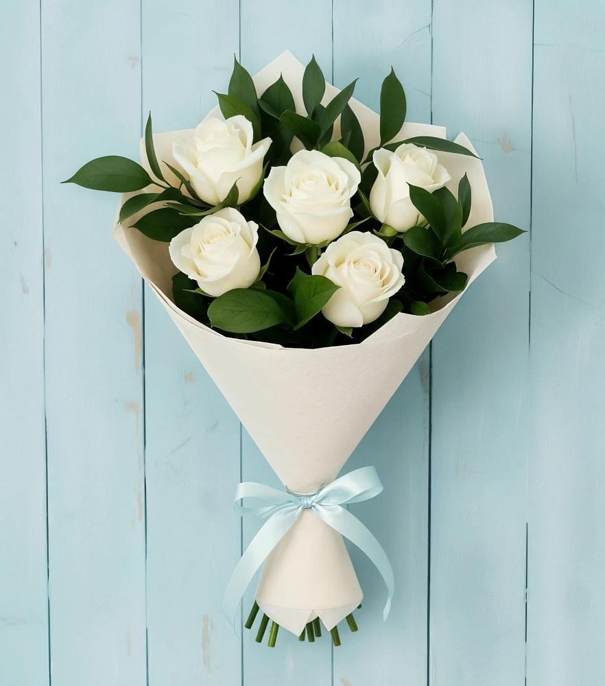 Букет цветов из: Розы в Грибки