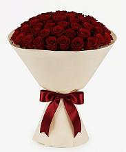 101 Бордовая роза Блэк Бакарра в Грибки Букет 101 Бордовая роза Блэк Бакарра в Грибки