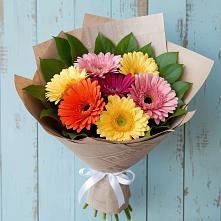 Букет цветов из:  Герберы в Грибки