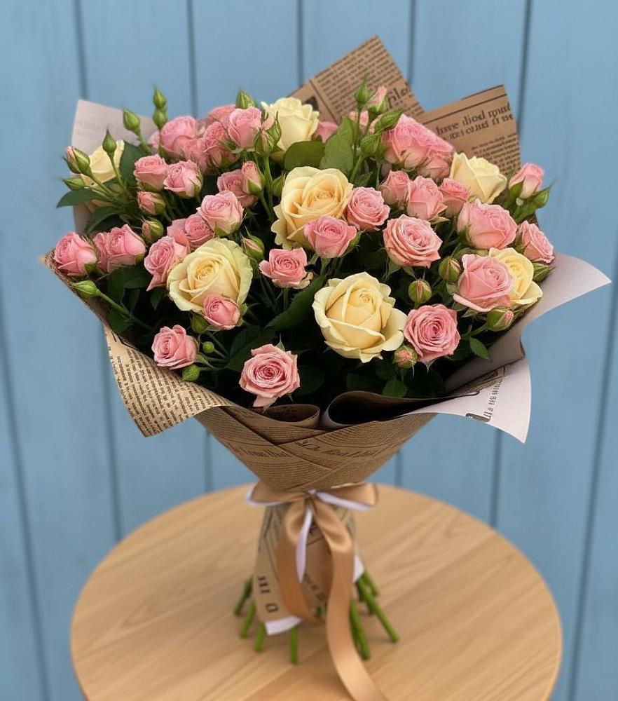 Букет варенье из роз в Грибки Букет цветов из: Розы в Грибки