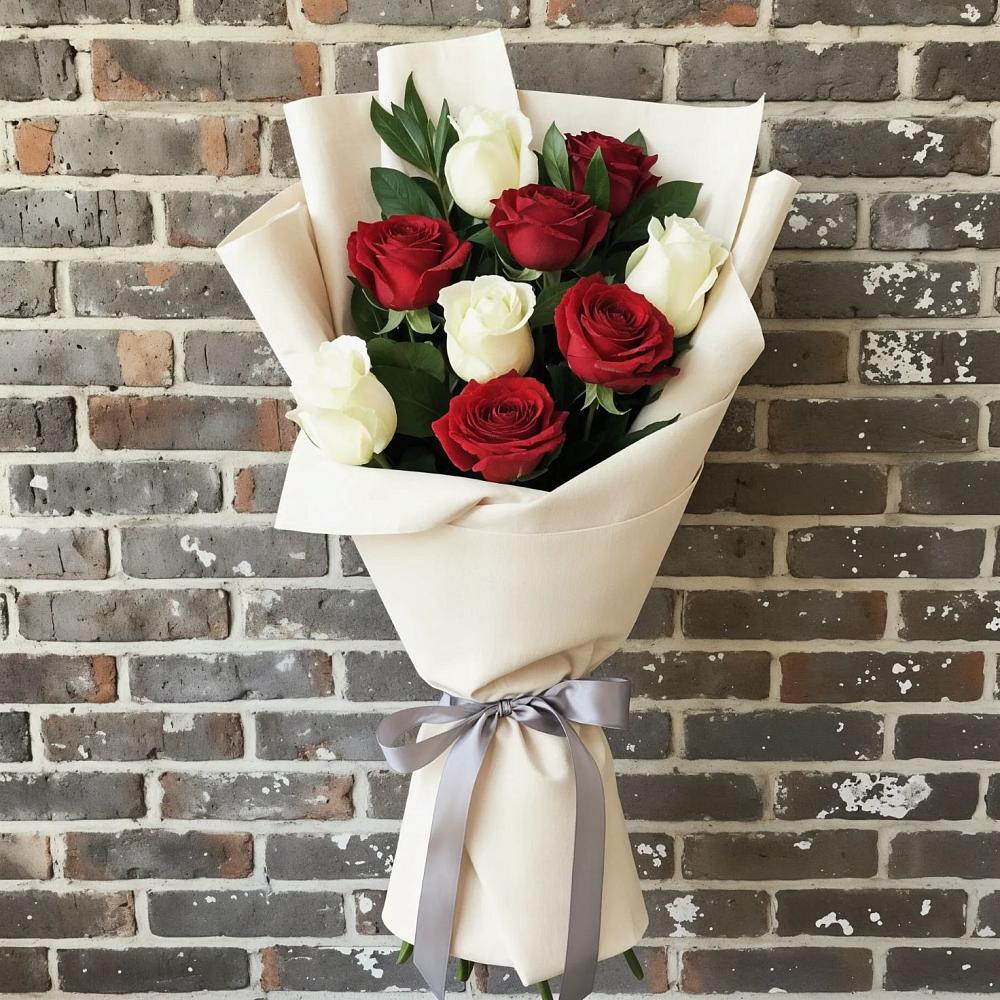 Букет цветов из: Розы в Грибки