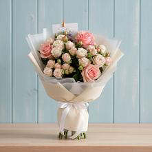 Букет голос любви в Грибки Букет цветов из: Розы в Грибки